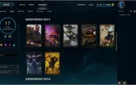 Conta Gold V c/ Borda Campeões Skins e Muitos Espólios