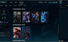 Conta Gold V c/ Borda Campeões Skins e Muitos Espólios
