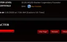 CONTA AQ3D LEGENDARY FOUNDER