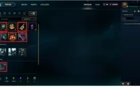 Conta de LoL c/ Borda Platina V - 55 skins 100 campeões