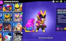 Conta Brawl stars 49 brawler bem cuidada!