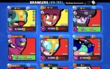 Conta Brawl stars 49 brawler bem cuidada!