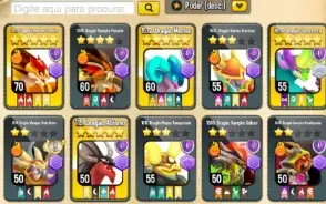 Conta Dragon City, 1200 Joias + 5 Passes