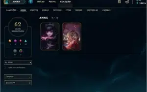 CONTA PLAT/TODOS CHAMP/RAMMUS REI/ANNIE GÓTICA/KAYLE JUIZÁ