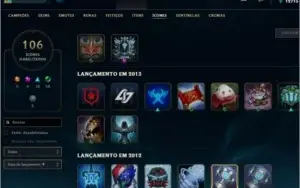 CONTA PLAT/TODOS CHAMP/RAMMUS REI/ANNIE GÓTICA/KAYLE JUIZÁ
