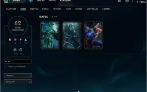 CONTA PLAT/TODOS CHAMP/RAMMUS REI/ANNIE GÓTICA/KAYLE JUIZÁ