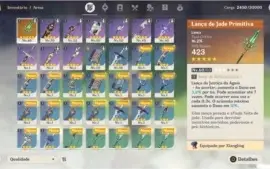 GENSHIN IMPACT [AR36] VENTI,QIQI,JEAN,RAZOR c1,LANÇA DE JADE