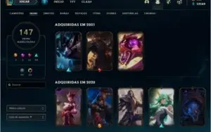 Vendo conta LOL- ELO- GOLD 1 / 147 SKINS + + +