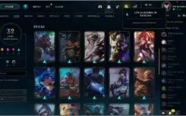 Conta unranked Platina season passada