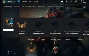 Conta ouro 3 com 25 Champs e 1 Skin
