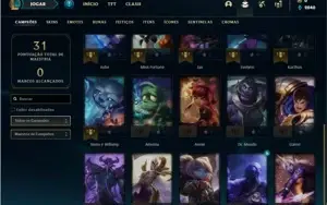 Conta ouro 3 com 25 Champs e 1 Skin