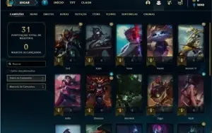 Conta ouro 3 com 25 Champs e 1 Skin