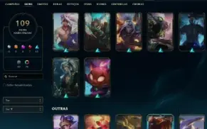 conta lol unranked lvl 535 900k de maestria yasuo 109 skins