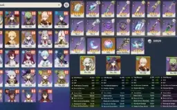 Conta Genshin Impact AR 52 com 5 T5 + 140+ Destinos Entrelaç