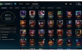 Conta 105 Campeões, 30 Skins Gold 1