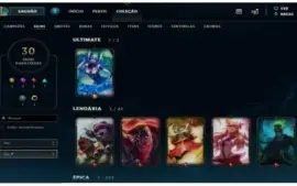 Conta 105 Campeões, 30 Skins Gold 1