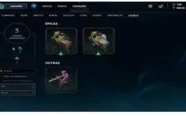 Conta 105 Campeões, 30 Skins Gold 1
