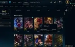 CONTA DE LOL BRONZE COM 5 SKINS 1 SKIN LENDARIA