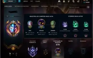 Conta Diamante 4 (lvl 718) com mmr bom e muitas skins boas