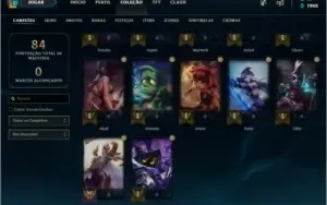 Conta Gold 1  37 champ 14 skins