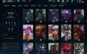 Prata 4 com TODOS os champs e 230 Skins + 4 Prestigios