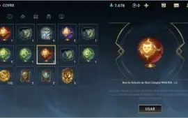 Conta Wild Rift Level 25 Ouro II 2 Baús de Skin