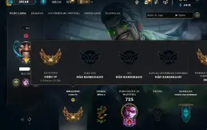 Ouro 4 com TODOS os champs e 232 Skins ( MAIN ADC )