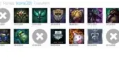CONTA BRONZE 1 86 CHAMPS 43 SKINS 2 PÁGINAS DE RUNAS