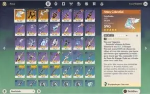 CONTA GENSHIN IMPACT AR 52 - 7 PERSONAGENS 5* TODOS T4