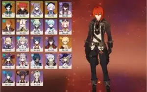 CONTA GENSHIN IMPACT AR 52 - 7 PERSONAGENS 5* TODOS T4