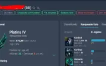 Conta Lol Platina 4