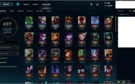 Conta Diamante 5 com todos campeões e 120 skins