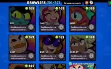 Conta de Brawl Stars com 23612 troféus com 56 brawlers