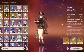 GENSHIN IMPACT - AR55, 13T5⭐Hutao C1 + Bis, Neuvillette...