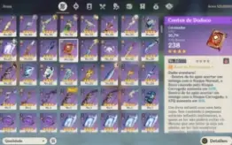 Conta AR60 + 17 personagens 5* e 18 armas 5* Hutao C1 Kokomi
