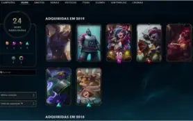 CONTA LOL DIAMANTE 4 - 24 skins - 47 campeões.
