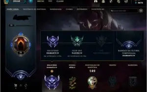 CONTA LOL DIAMANTE 4 - 24 skins - 47 campeões.