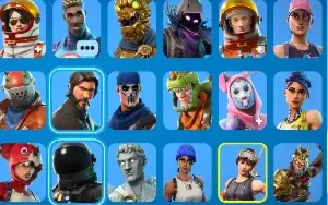 Conta Fortnite skins do passe 3 4 e 5, cap1e salve o mundo.