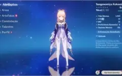 GENSHIN IMPACT Sangonomiya Kokomi + Kujou AR 28 Nv 2 mundo
