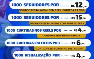 1000 Seguidores Instagram por apenas R$ 9,99 - Redes Sociais