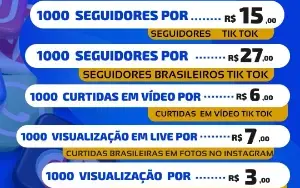 1000 Seguidores Instagram por apenas R$ 9,99 - Redes Sociais