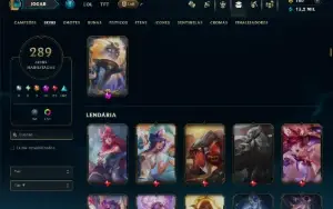 Ouro 2 com 110 Champs e 289 Skins +9 Prestigios