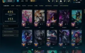 Ouro 2 com 110 Champs e 289 Skins +9 Prestigios