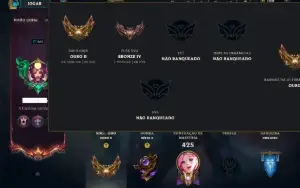 Ouro 2 com 110 Champs e 289 Skins +9 Prestigios