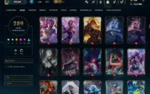 Ouro 2 com 110 Champs e 289 Skins +9 Prestigios