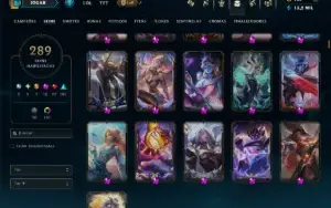 Ouro 2 com 110 Champs e 289 Skins +9 Prestigios