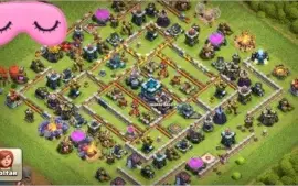 Clash of clans cv13 com quase todas defesas full