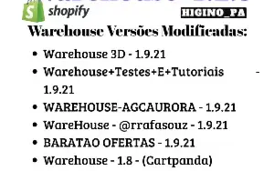 Tema Warehouse Varias Versões + Atualizações E Bônus