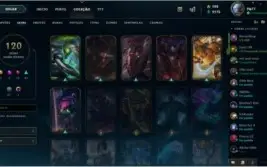 conta LOL nível 100+ / 120+ skins /G3