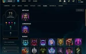 Conta bronze 2 com 50 Champs e 16 Skins